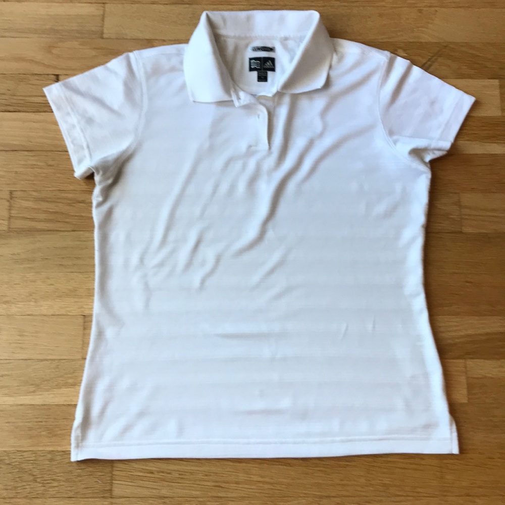 White Adidas women’s  ClimaCool Golf Polo